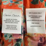 Cara Cara Quinn 100% cotton floral maxi dress cherry bouquet orange size XL Photo 7