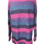 Gap NEW  Sweater Marled Stripe Mock Neck Women's XXL Pink Blue Purple Wool Blend Photo 1