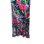 Vintage‎ Caroline Wells 90s Flower Print Midi Dress Size 8 Purple Photo 2