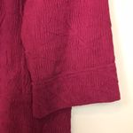 Coldwater Creek Women’s Soft Textured Magenta Red Button-Up Cardigan Blouse Photo 3