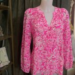 Lilly Pulitzer  Elsa Silk Top, Passion Fruit Pink ( check measurements for size) Photo 4