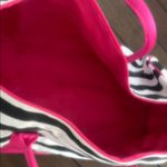 Victoria's Secret Striped Tote Bag with Pink Accents with tag Photo 5