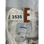 Old Navy Womans  White Distressed Small Button Down Jean Jacket Photo 2