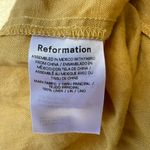 Reformation NWOT Alira Linen Midi Dress in Tuscan Sun Yellow Women’s Size 4 Photo 5