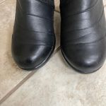 Dansko myra Black Leather Knee High Zipper Heel Boots Womens Size 7.5/8 38 Photo 2