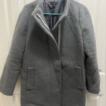 J.Crew Women's Gray mercantile coat full zip size 6 Photo 0