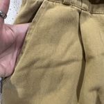 Sans Souci  Women's Size L Wide Leg Cargo Pants Cropped Khaki Pleated High Waist Photo 5