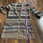 Peruvian Connection  Baby Alpaca Wool Duster Long Button Cardigan With Pockets Photo 4