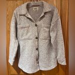 Madewell  MWL (Re)sourced Sweater Fleece‎ Shirt-Jacket in Heather Pale Thistle XS Photo 12