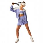 Beyond Yoga  If You Pleats Mini Skirt In Periwinkle Lavender Preppy Tennis Skirt Photo 11