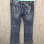 Miss Me jeans size 29 jp536o8 rhinestone bootcut dark wash distressed Photo 1