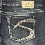 Silver Jeans Women’s Silver Aiko Skinny Dark Blue Denim Jeans, Wide Stitching, Size 29 Photo 5