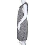 Talbots  Dress Womens 12 Petite White Black Gingham Plaid Sheath Office Casual‎ Photo 2