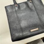 Rebecca Minkoff Black Leather Mini Handbag Tote Purse Classic Small Preppy Photo 9