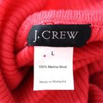J. Crew Women's 100% Merino Wool Turtleneck Sweater Size L Pink Size L Photo 3