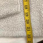 Women Leopard Animal Patchwork Zipper Sweatshirt Sweater Long Sleeve Fluffy Fleece Pullover Pockets Quarter Zip White Black Brown Measurement in pic Multiple Photo 4