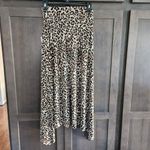 Apt. 9  Skirt Women Small Polyester A Line Asymmetric Shark Bite Brown Leopard NWT Photo 3