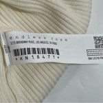 Endless Rose NWT  Cream Ivory‎ Sweater Knit Tank Size LARGE Photo 4