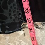 Symphony NWOT dark gray Backless Long Sleeve Dress burnout velvet paisley sheer Photo 14