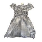 Anthropoogie Blue Gingham Off Shoulder Ruffle Midi Dress Belted Size Medium Photo 1