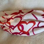 Handmade Fabric Face Mask Valentines 💕 Hearts White Photo 3