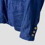 Quince 100% European Linen Blazer Navy Medium Single Breasted Photo 7