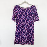 Lilly Pulitzer NWOT Somerset Dress Bocce Lips Print Valentines Navy Pink Sz XS Photo 2