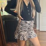 Pretty Little Thing zebra Ruffle Skirt Photo 0