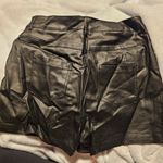 SweatyRocks  High Waist Faux Denim Faux Leather Stretchy Shorts with Pockets Photo 2