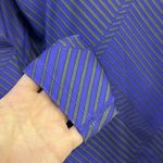 Under Armour  Women’s Purple/Gray HeatGear Long Sleeve Striped Pullover-large Photo 4