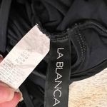 La Blanca Island Goddess Cross-Back One Piece Black Size 6 Photo 7