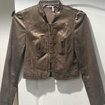 Classiques Entier  Brown Embroidered Blazer Photo 0