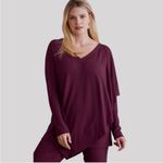 Soft Surroundings Shirt Top Women Layered Merlot Madeline Tunic Spring Small Photo 4
