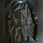 CAbi Tuxedo Vest Silky Ruffled Collar V-Neck 1 Button Cinched Waist Blazer Sz 4 Photo 9