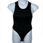 Forever 21  Black Smooth Thong Bodysuit Size Small – High Neck, One-Piece Photo 8