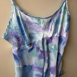 California Dynasty Sheer and Silky Tank Top Blue Size L Photo 1