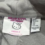Hello Kitty  Cinnamoroll Grey Cropped Hoodie Women’s Medium Photo 3