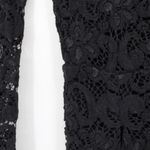 Nightcap  Dixie Long Sleeve Lace Romper Size 2 Black Partially Lined Keyhole Back Photo 2