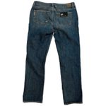 Paige Porter Mid Rise Boyfriend Straight Jeans, Med Wash Distressed NEW, size 28 Photo 9