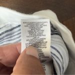 Ellen Tracy Striped Blue and White Women’s Linen Shorts Photo 3