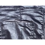 Free People NWT  Double Dutch Slit Skinny Pants Faux Leather Coated Black Size S Photo 12