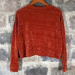 BKE Women's Chenelle Long Sleeve Cropped Pullover Sweater Burnt Orange Small Photo 3