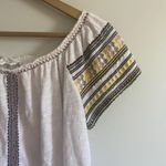 Lucky Brand White Terry Cloth Embroidered Top Photo 2