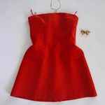ZARA  Red Strapless mini dress corset  Photo 5