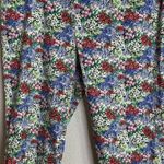 Talbots  Womens Size 16 Perfect Skimmer Colorful Floral Capri Pants Tropical Boho Photo 0
