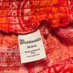 No Boundaries  Vibrant Red and Orange Shorts Photo 3