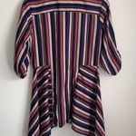 New Glory Striped Button down Shirt Roll tab Sleeve multicolor Medium Photo 1