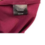 Norma Kamali  Diana Gown One Shoulder Bodysuit Ruched Plus Maroon Size Small Photo 15