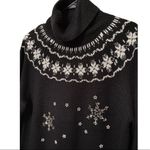 Dressbarn turtleneck sweater black white NWT Size M Photo 8