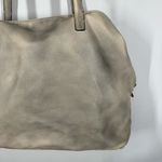 Free People  large cream gray washed tote purse 16x12x6.5" 11" handle Photo 2